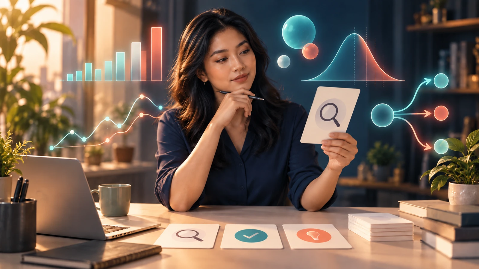 Rantai data dari pengumpulan, pembersihan, metrik, dan grafik hingga keputusan